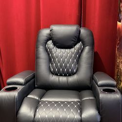 All 3 Movie Recliners Only $300-Brand New-leather-Bonzy