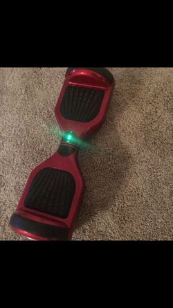 Red hover board works perfect