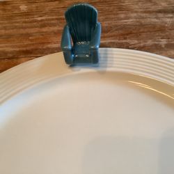 NORA FLEMMING MINI. NEW.  BLUE CERAMIC ADIRONDACK CHAIR.