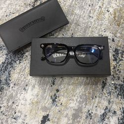 Black Chrome Hearts Glasses
