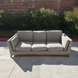Article Ceni Sofa  Mid-Century Modern Grey Fabric Couch