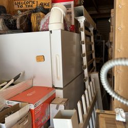 2- Garage Fridges,  Pie Safe, Vinyl Fence Panels & Parts