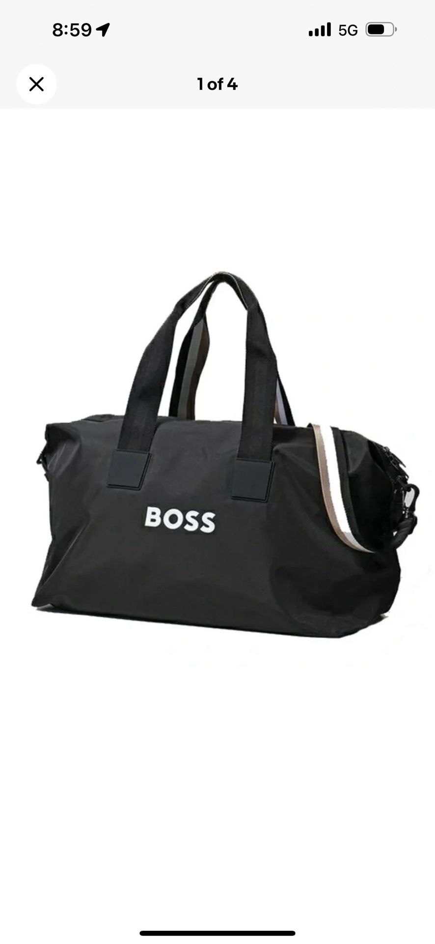 New— Men’s Boss Weekender, 22.8 L X 12.5 W LAST ONE -ORIGINAL