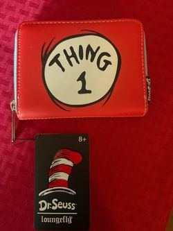 Loungefly Dr. Seuss Thing 1 Zip Wallet