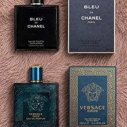 BLEU DE CHANEL AND VERSACE EROS