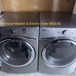 Whirlpool Washer & Electric Dryer 