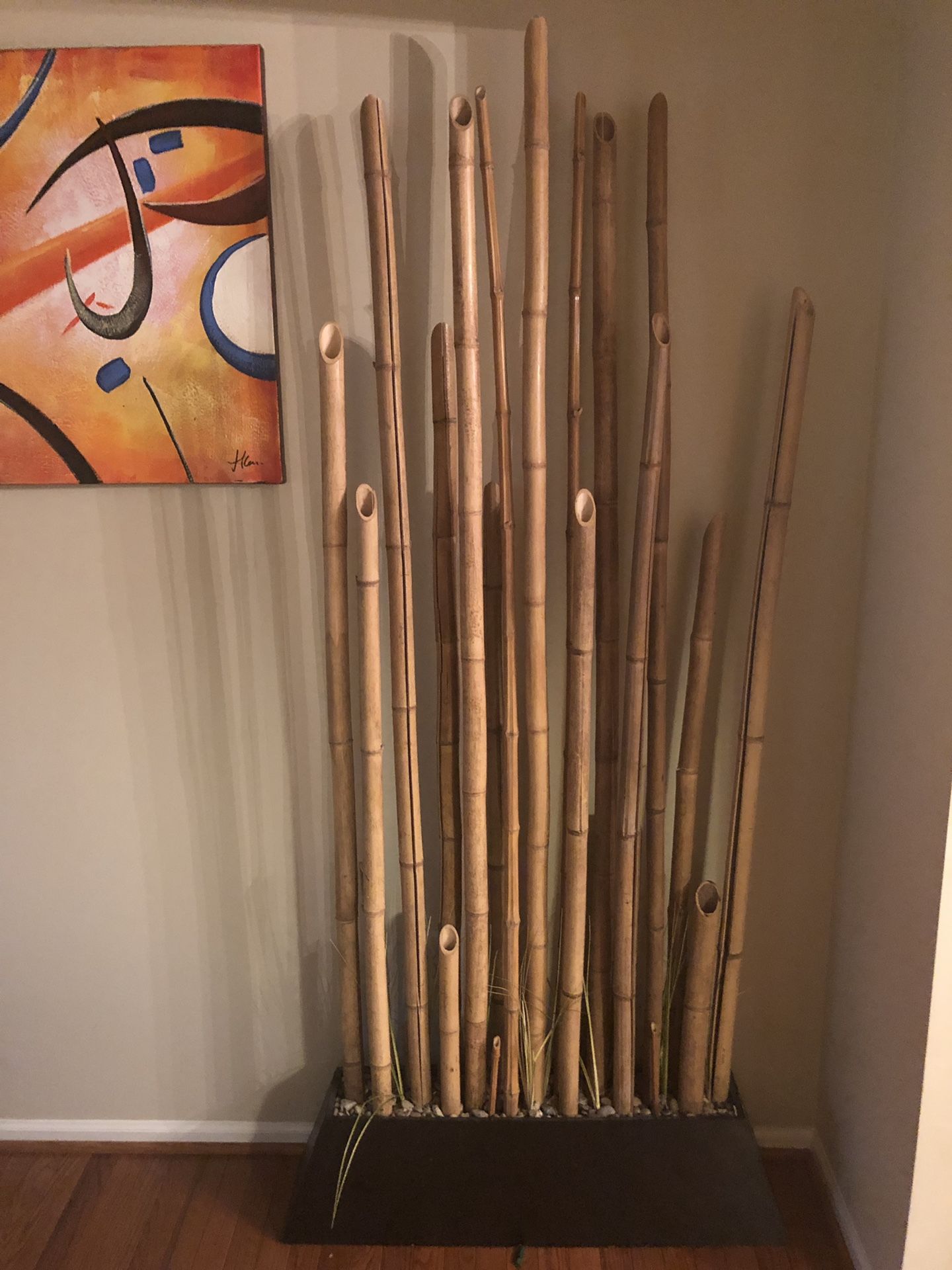 7’ Bamboo Pole Screen Home Decor