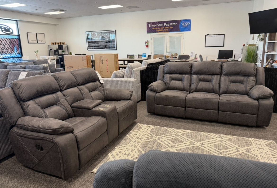ποΈ 2 Pc Dark Gray Sofa & Loveseat Set β $1399 Comfort Combo!
