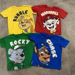Boys Paw Patrol shirt Bundle size 6 (4 total)