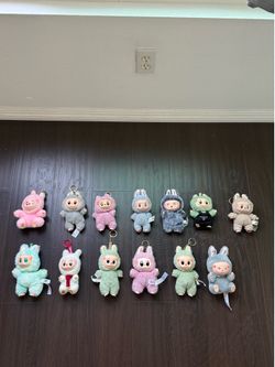 13 pcs Authentic pop mart Labubu the monster , I’m not selling them separately, first person that brings $200 firm for everything take it Costa Mesa