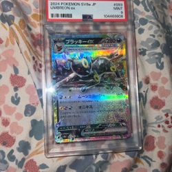 Japanese Umbreon ex #093 from Pokémon SV8a in a PSA 9 Mint slab