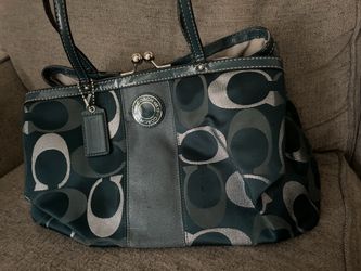 Coach Purse - Teal carryall