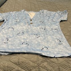 Ladies Lightweight Two Button Shirt