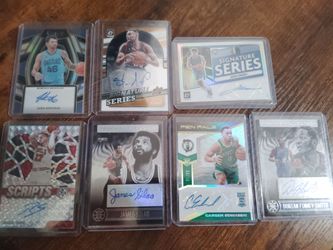 NBA Autographed Basketball Card Lot of 7/ basketball sports cards