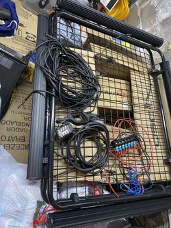 Truck Roof Rack With Four Light Bars, 150 W $350