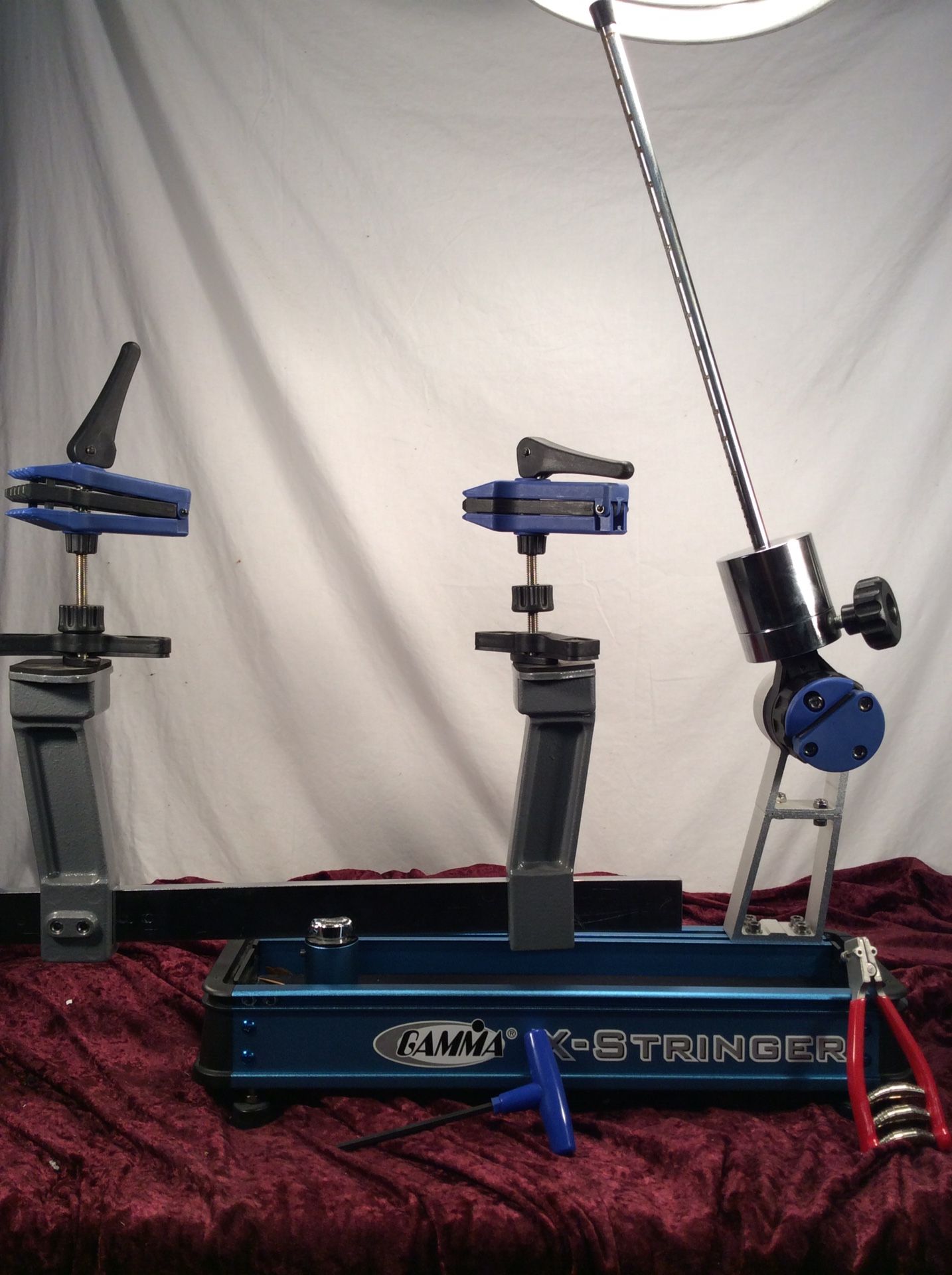Gamma X-Stringer Tennis Racquet Stringing Machine: Tabletop Racket String Machine with Tools and Accessories - Tennis, Squash and Badminton Racket St