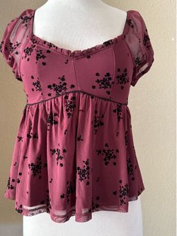 Wine colored self-esteem shirt