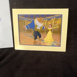 Disney Beauty and The Beast Diamond Edition Single Lithograph -5 More Different In Profile 