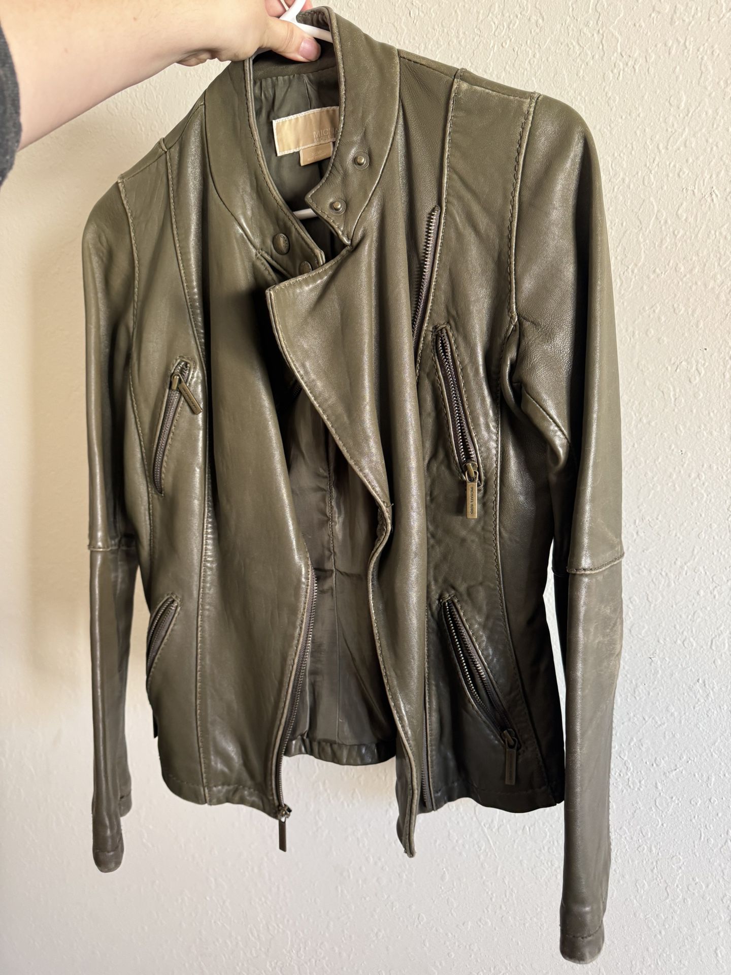 Michael Kors Leather Jacket XS