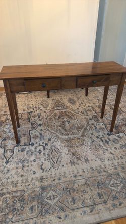 Walnut Console Table