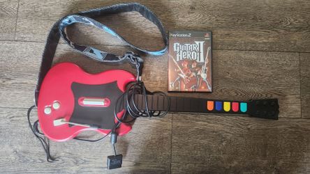 Guitar Hero 2 Guitar And Game with Case. Comes With Fender Guitar Strap
