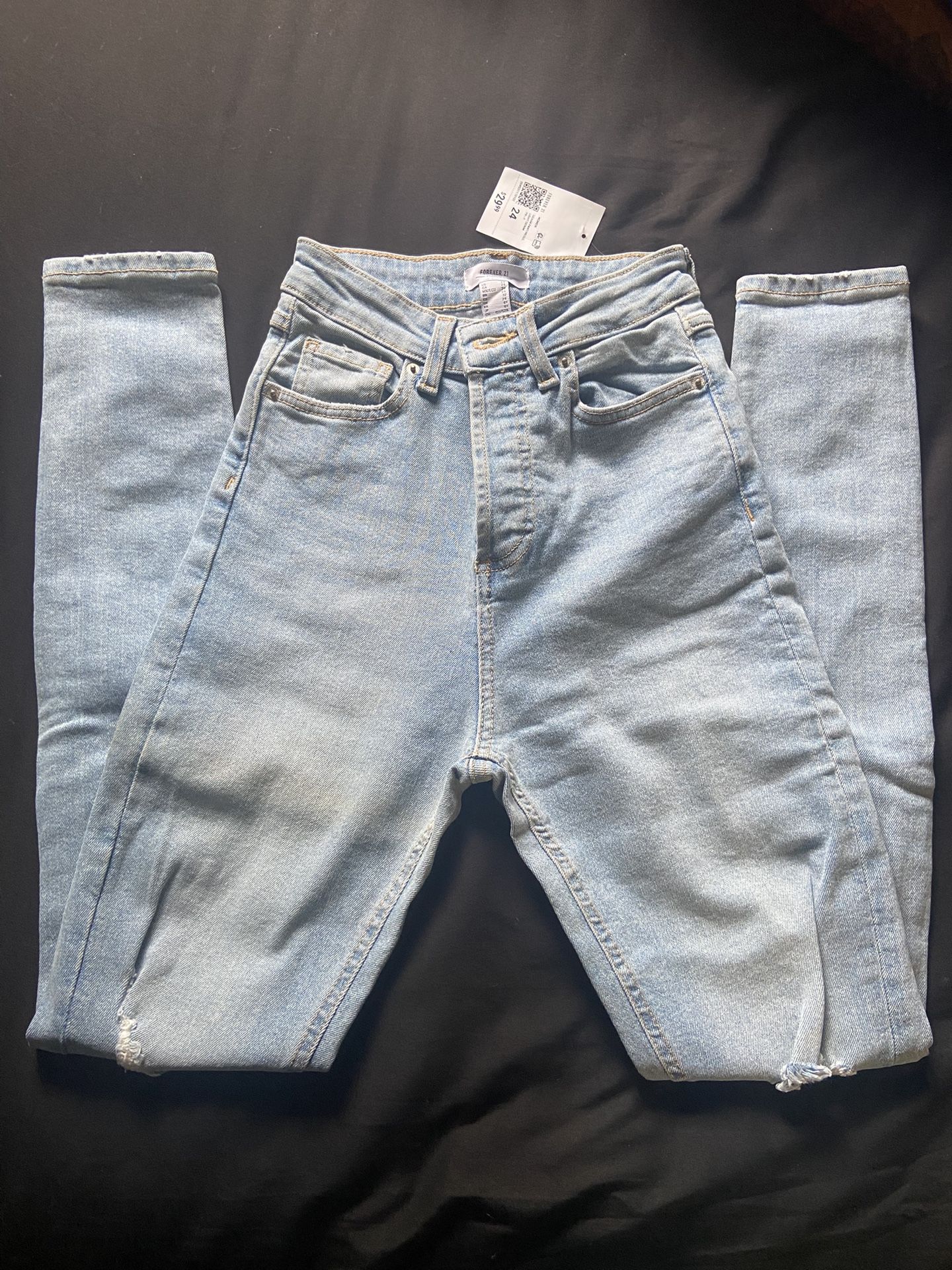 Forever 21 High Rise Skinny Jeans Size 24