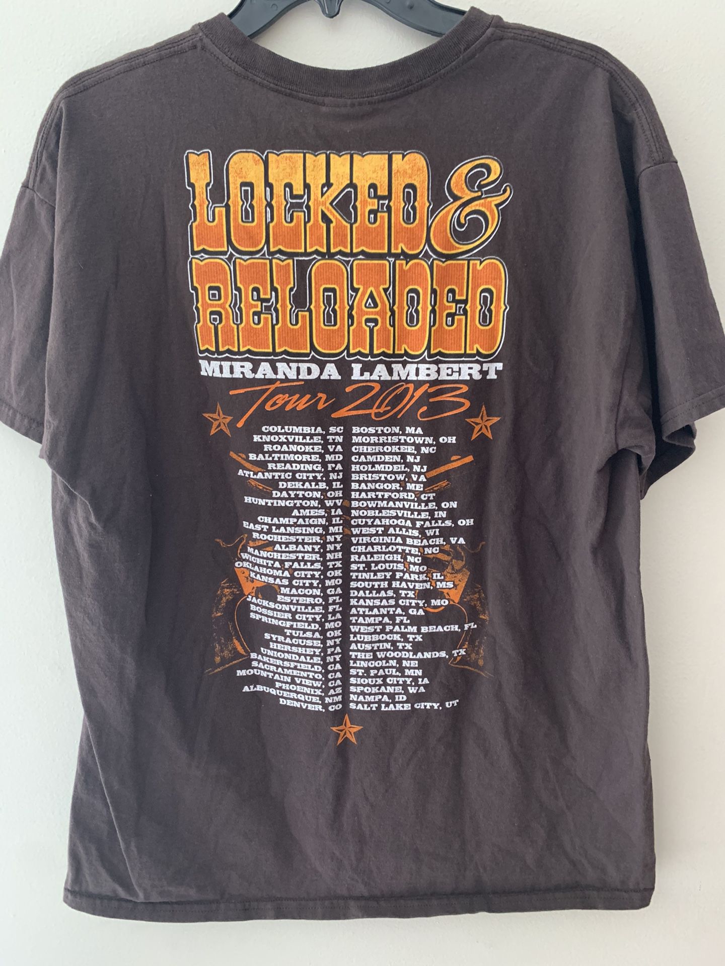 Miranda Lambert Locked and Reloaded Concert Tour Shirt