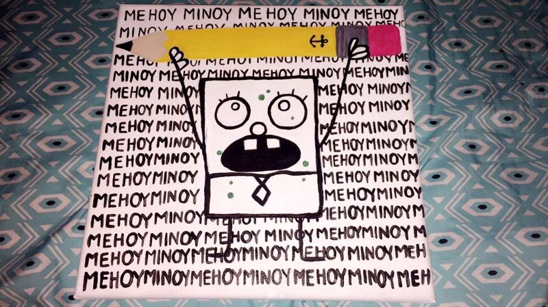 spongebob/doodlebob painting