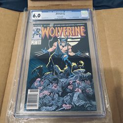 Marvel Comics, 1988 Wolverine 1 Cgc 6.0 Newsstand Edition. Key Issue & wolverine Vs Sabertooth #17 9.8  Adult Owned Purchase For Collecting. 