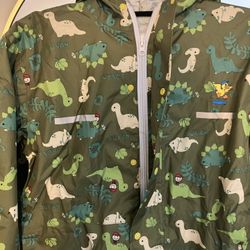 Dino Print One piece Rain And Trail Suit 