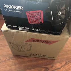 10” L7 Kicker With 10” Ported Single Square Box 