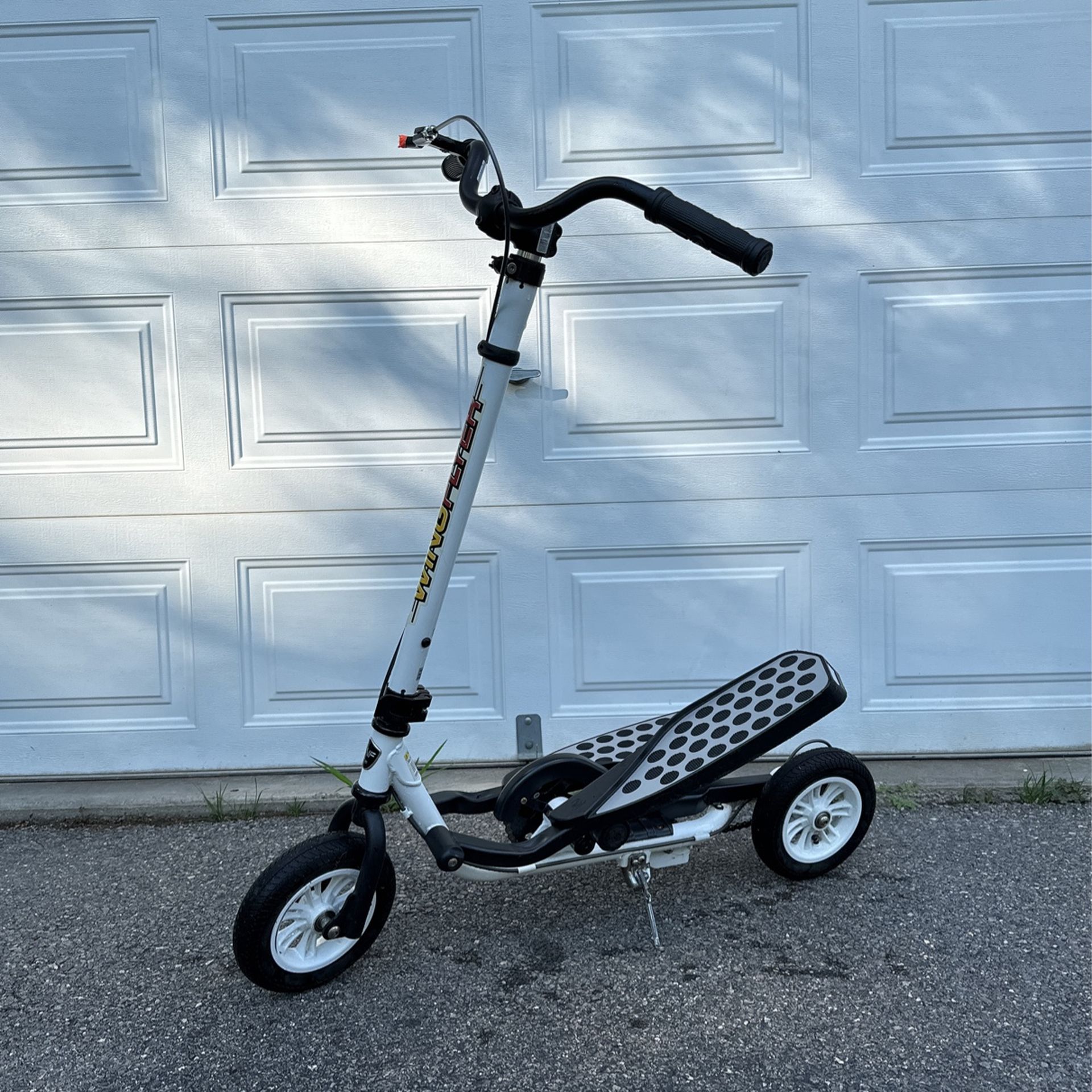 WingFlyer Zike Elliptical Stepper Scooter Bike (Hi-Gloss White)