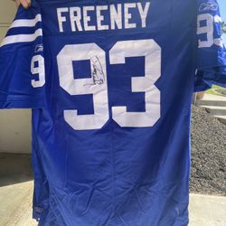 Autographed NFL authentic Dwight Freeney jersey – size 56