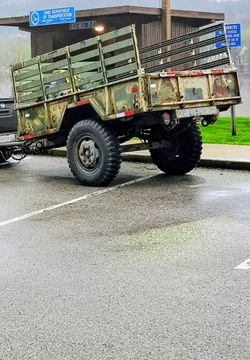 World war II military trailer 6x13 ft