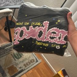 V2 Spider Hoodie Pink 