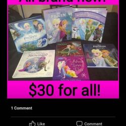 Frozen Book Lot! Hard Back And Thick NEW!