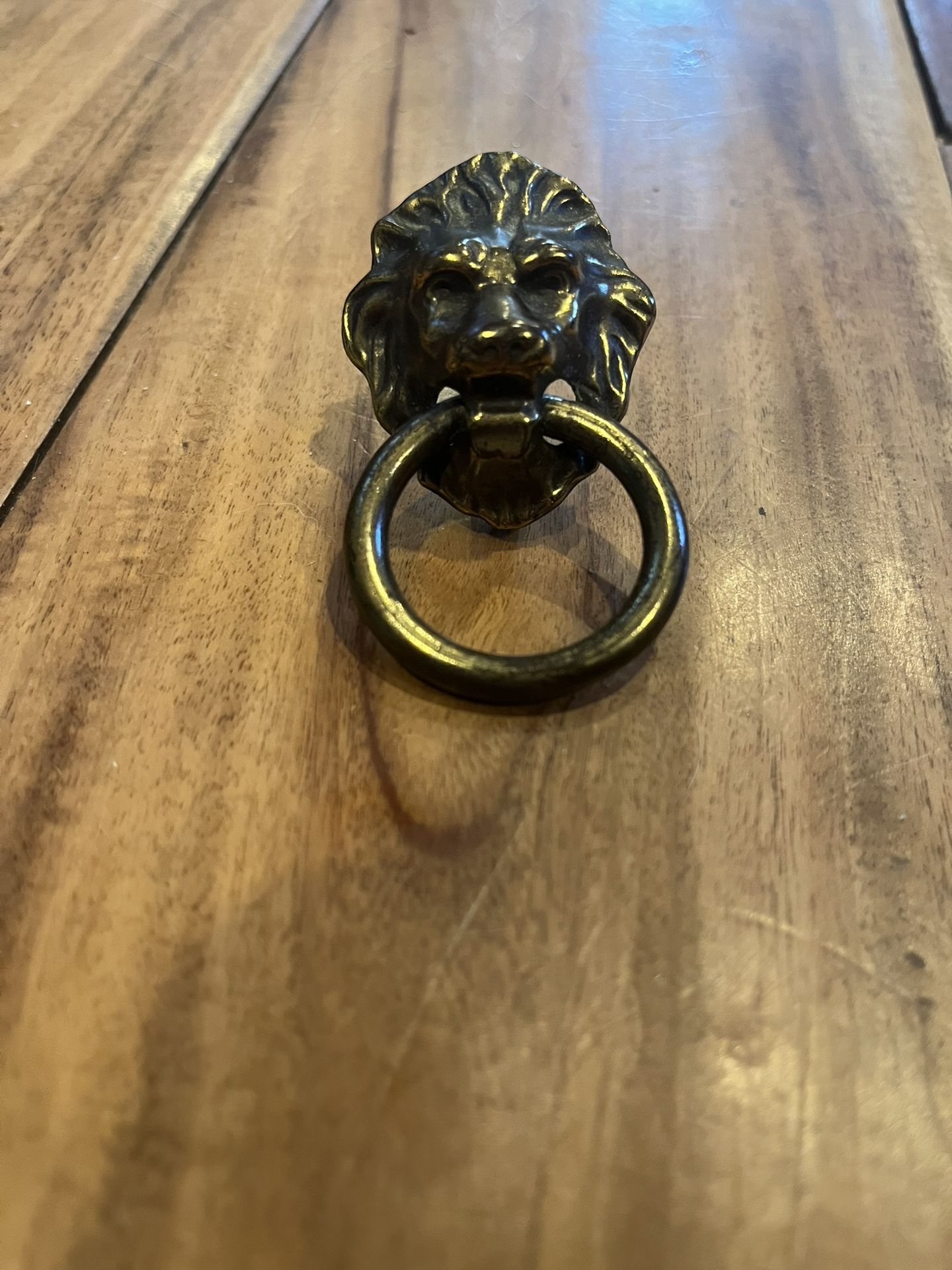 Antique Lion Head With Ring Pulls 