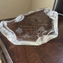 Crystal Paperweight - Inspirational