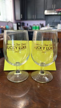 Lucky Luke Brewery glasses