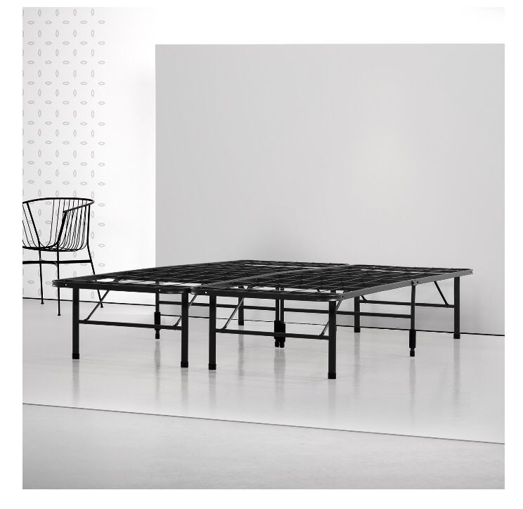 Spa Sensations by Zinus Steel Smart Base Bed Frame Black Color twin XL size j14-1629