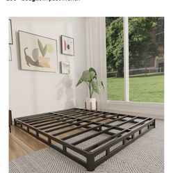 KING FLOOR BED FRAME ($$ Or TRADE For Garden Items)