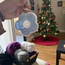 Crochet Flower Pouch