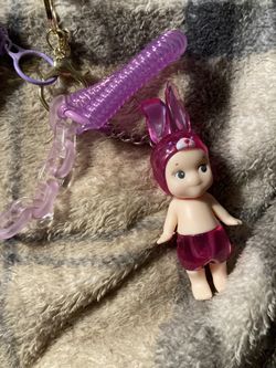 Grape Bunny Sonny Angel Keychain