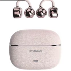 HYUNDAI C03 Clip On Wireless Headphones with 2025 Bluetooth 6.0 for Faster, Stable Connection & Low Power Use, DT6.0 Pulse Directional Tech, 360° ACS 