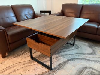 Modern Lift-Top Coffee Table with Hidden Storage – Good Condition