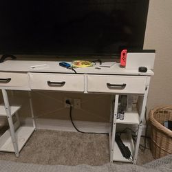 Desk, Shelving And Tables