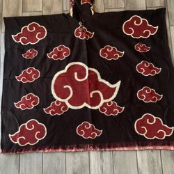 Naruto Cloud Print Poncho Anime Poncho 