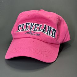 Vintage Cleveland Ohio Pink Hat Adult Size