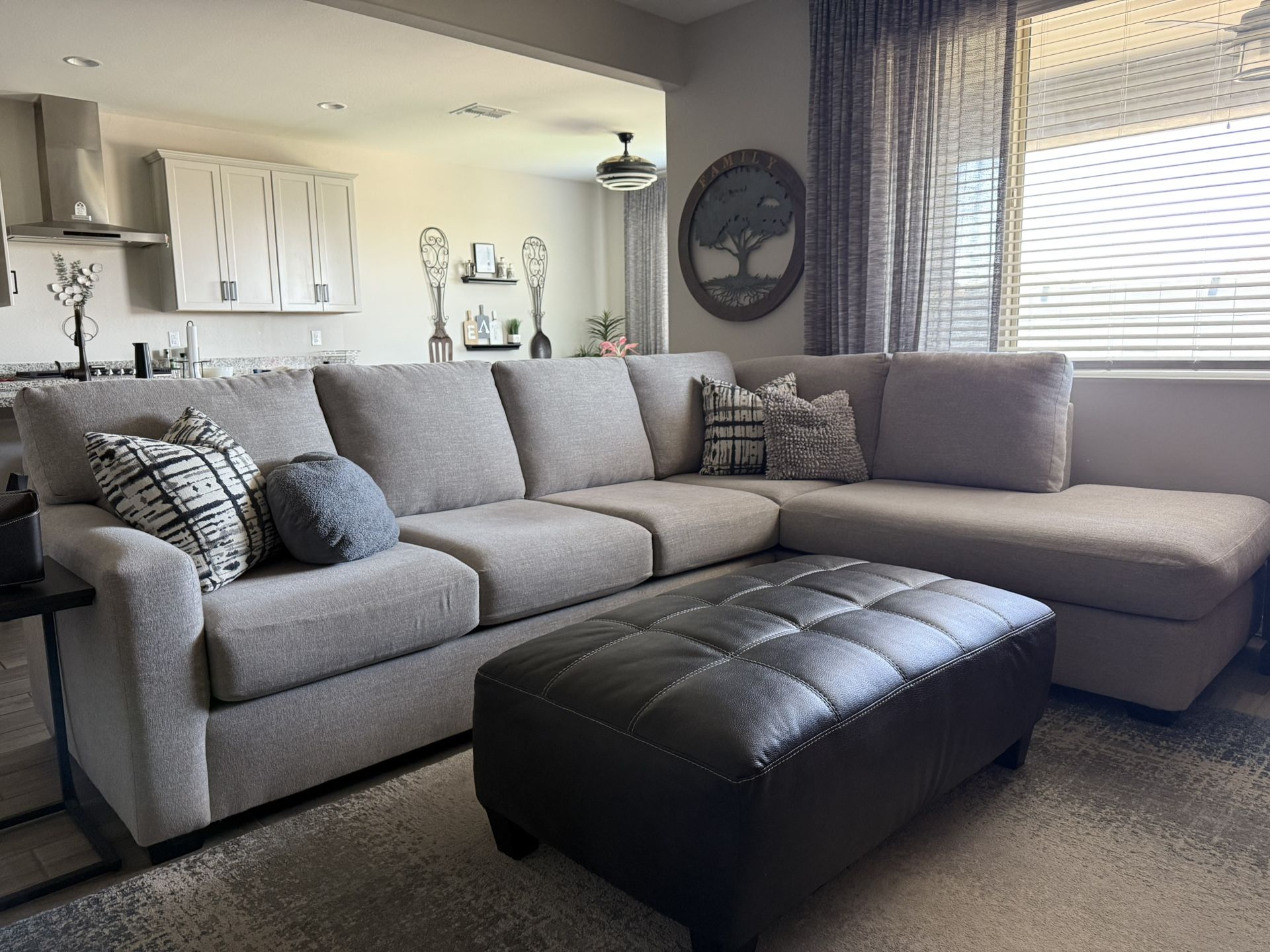 Gray Sectional 