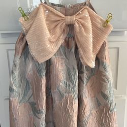 NEW Floral Shorty Dress with Sequin Bow